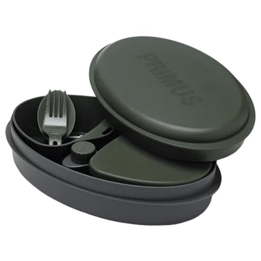 Zestaw naczyń turystycznych Primus Meal Set 8 elementów - Green
