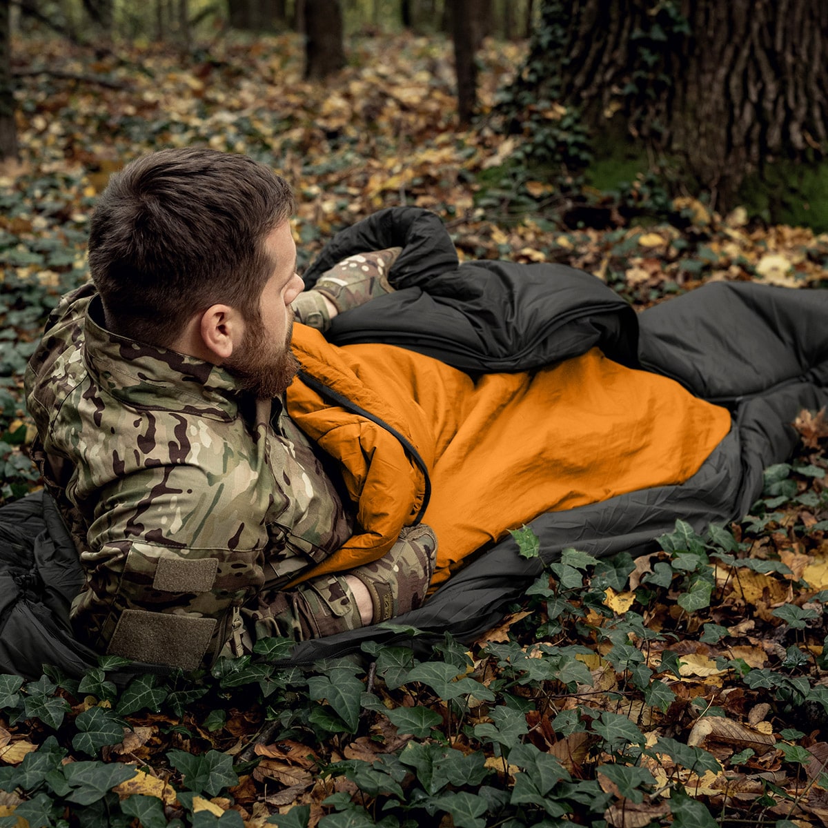 Ponczo Helikon Swagman Roll Climashield Apex z funkcją śpiwora - Orange