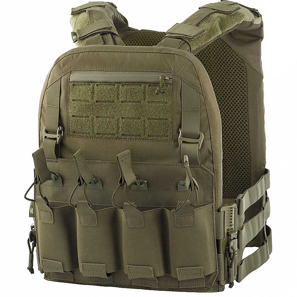 Kamizelka taktyczna typu Plate Carrier M-Tac Cuirass QRS Ranger Green - na płyty rozmiar L/XL