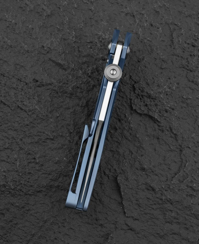 Nóż składany Bestech Knives Razon - Silver Satin/Blue