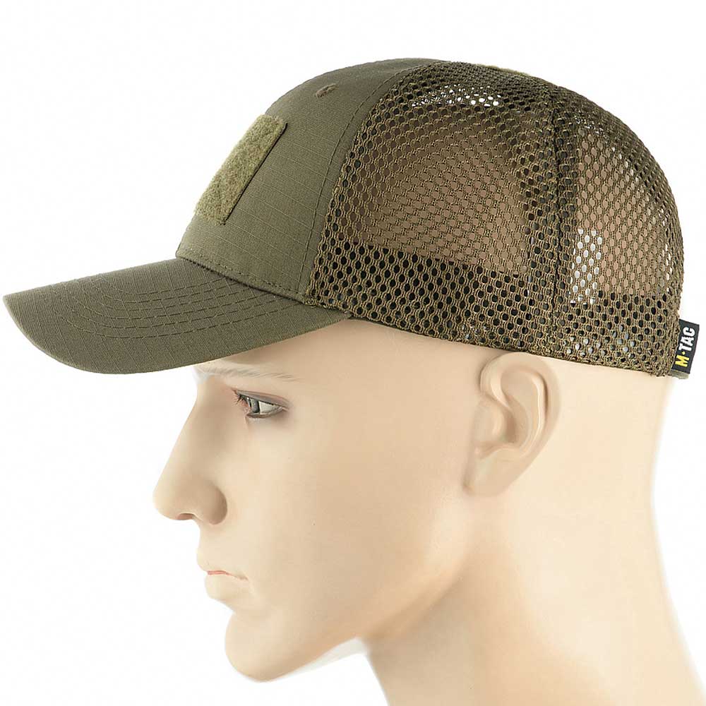 Czapka z daszkiem M-Tac Vent plus velcro Flex Rip-Stop - Dark Olive