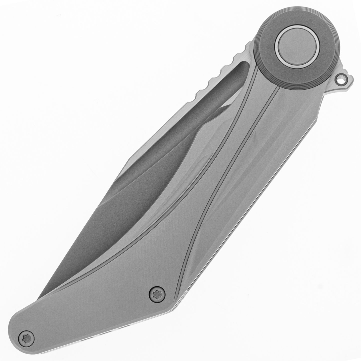 Nóż składany Bestech Knives Seraph M390 - Grey Titanium/Dark Bead Blast Satin