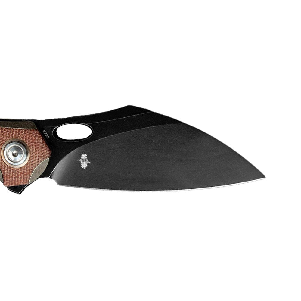 Nóż składany Bestech Knives Nogard - Bronze Titanium/Natural Micarta Canvas