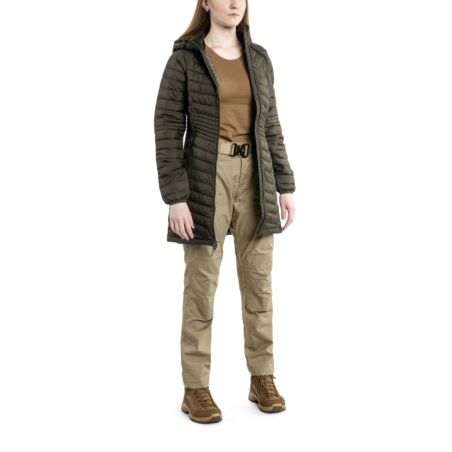 Kurtka damska Columbia Powder Lite Mid Jacket - Olive Green