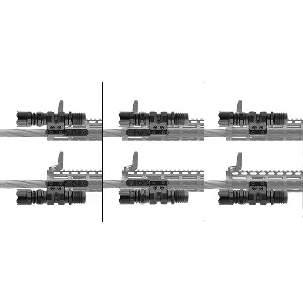 Montaż oświetlenia taktycznego UTG Offset M-LOK - Black