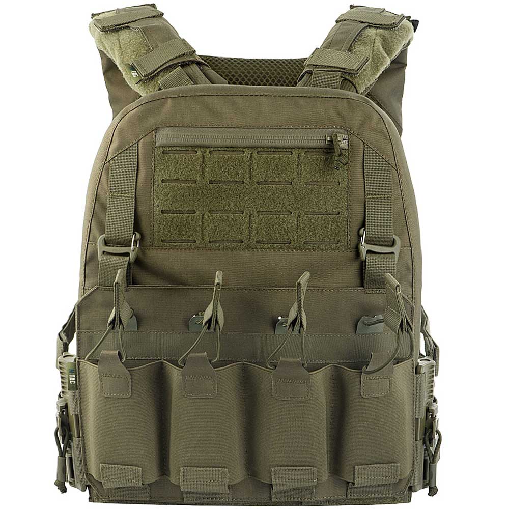 Kamizelka taktyczna typu Plate Carrier M-Tac Cuirass QRS Ranger Green - na płyty rozmiar L/XL