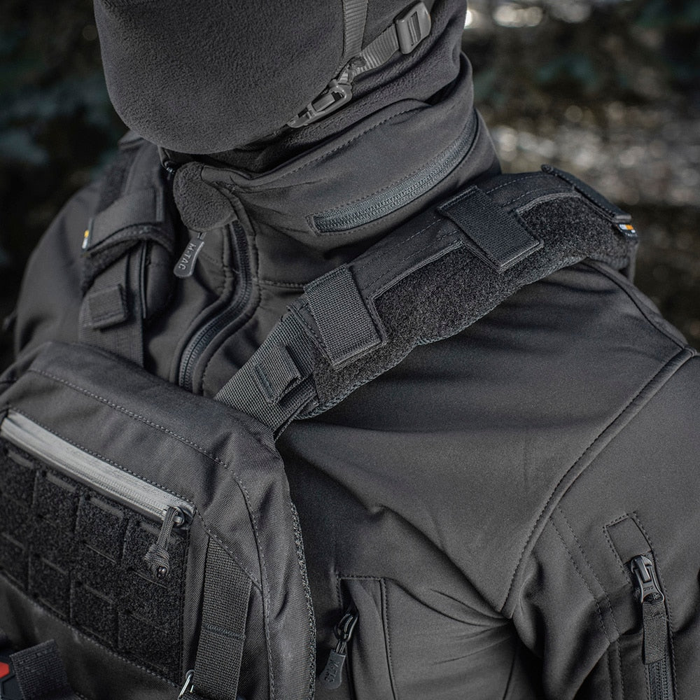 Kamizelka taktyczna typu Plate Carrier M-Tac Cuirass QRS Black - na płyty rozmiar L/XL