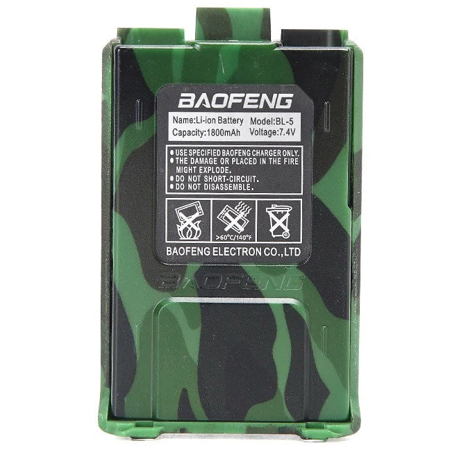 Akumulator Baofeng 1800 mAh do radia UV-5R - Camo