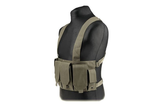 Kamizelka taktyczna GFC typu Chest Rig - Oliwkowa