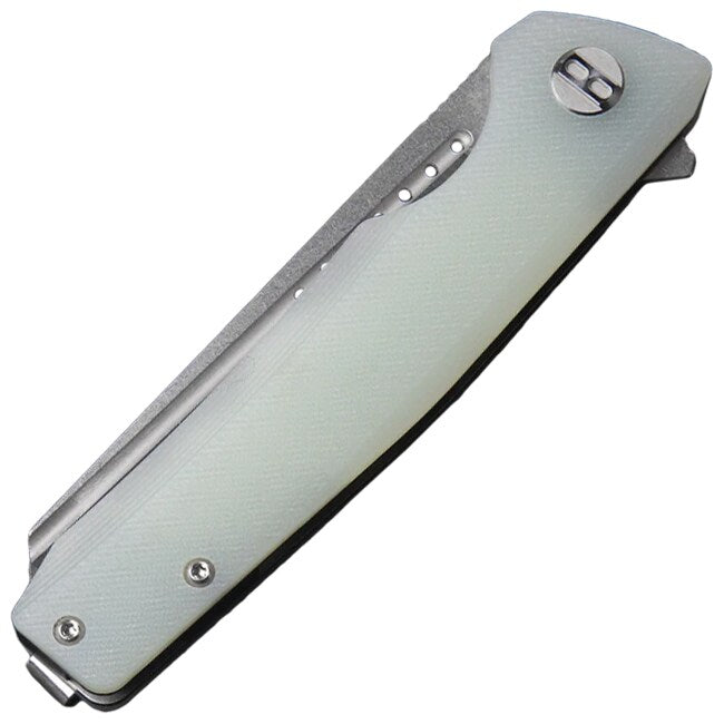 Nóż składany Bestech Knives Slyther - Stonewashed/Satin, Transparent G10