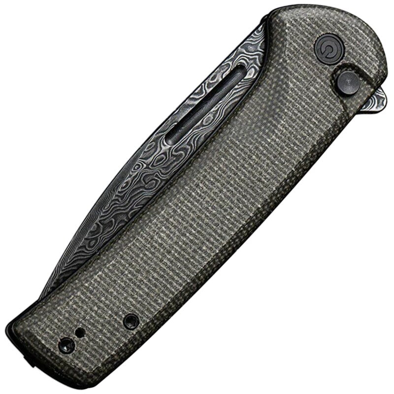 Nóż składany Civivi Conspirator Damascus - Dark Green