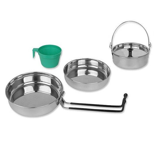 Zestaw biwakowy Mil-Tec Stainless Steel - 5 elementów