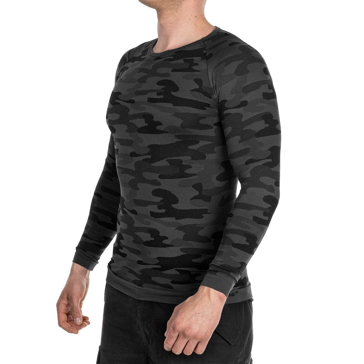 Koszulka termoaktywna z długim rękawem Sesto Senso Thermo Active - Dark Camo