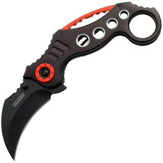 Nóż składany Master Cutlery Tac-Force TF-578BK Karambit - Black/Red