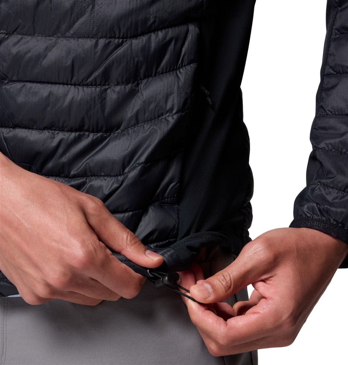 Kurtka Columbia Powder Pass Hooded Hybrid Jacket - Black