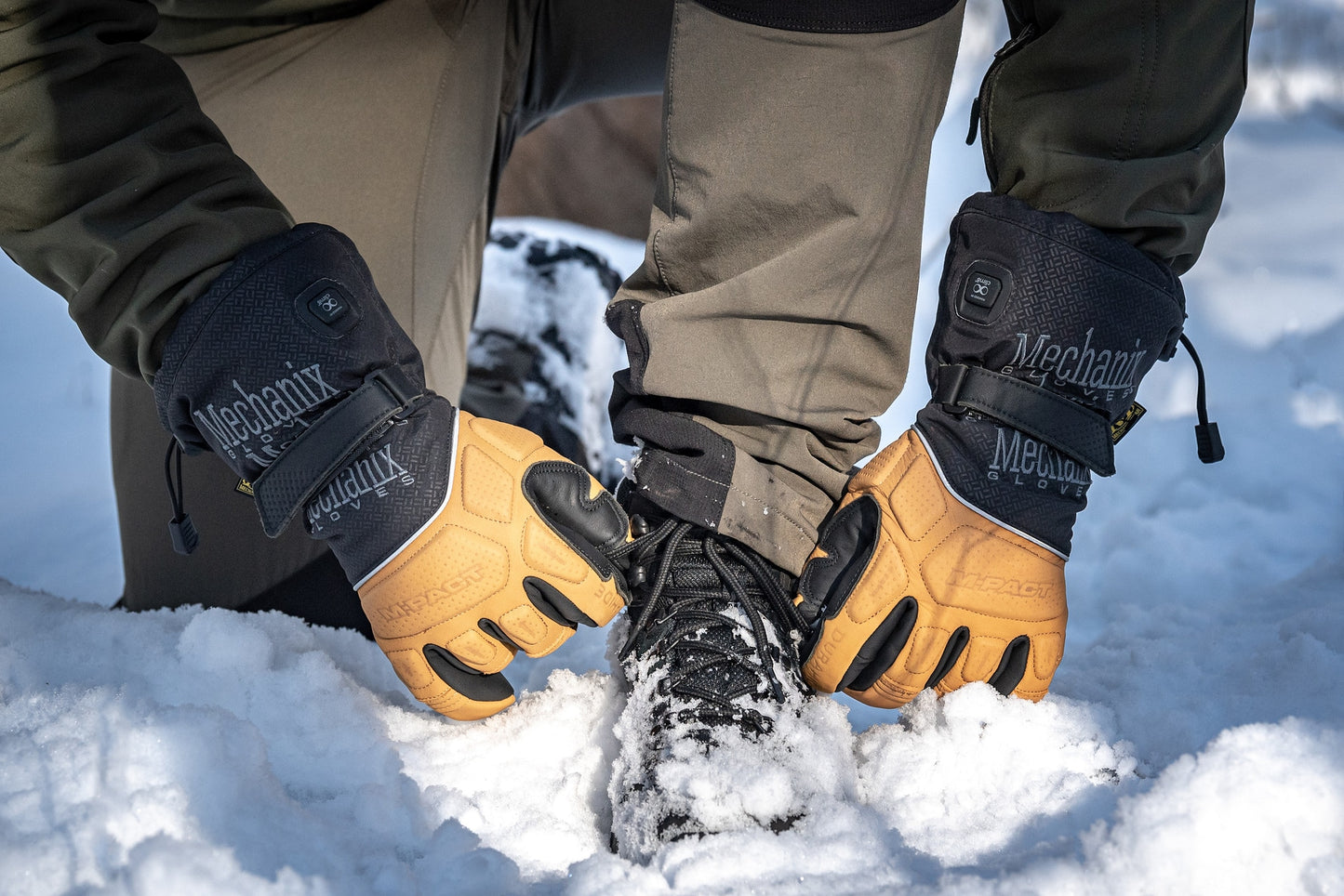 Rękawice podgrzewane Mechanix Wear ColdWork M-Pact Heated Brown/Black