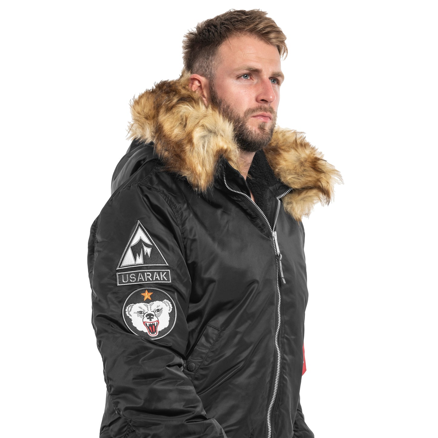 Kurtka Alpha Industries MA-1 Hooded Arctic - Black