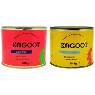 Żywność konserwowana Kogoot - Gulasz 560 g, Świeżonka 545 g