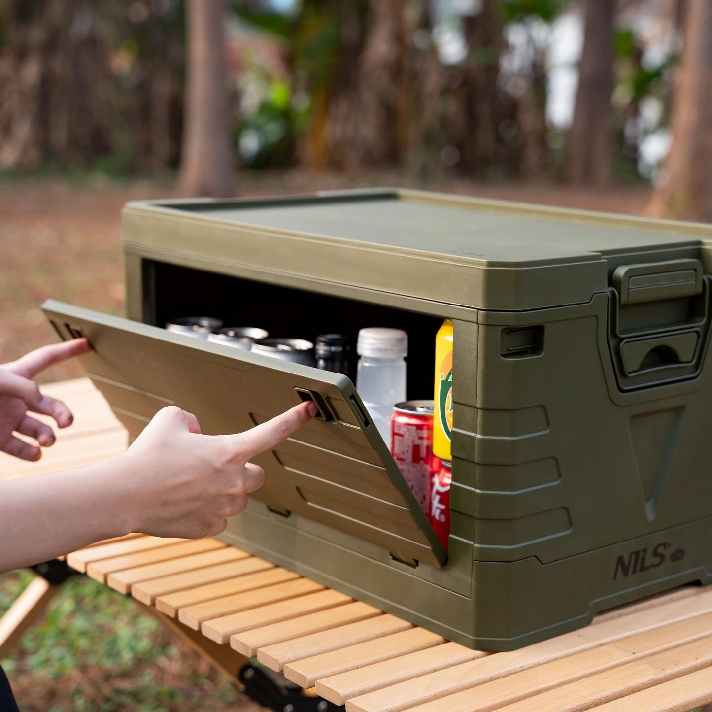 Skrzynia transportowa Nils Camp NCB4004 50 l - Zielona