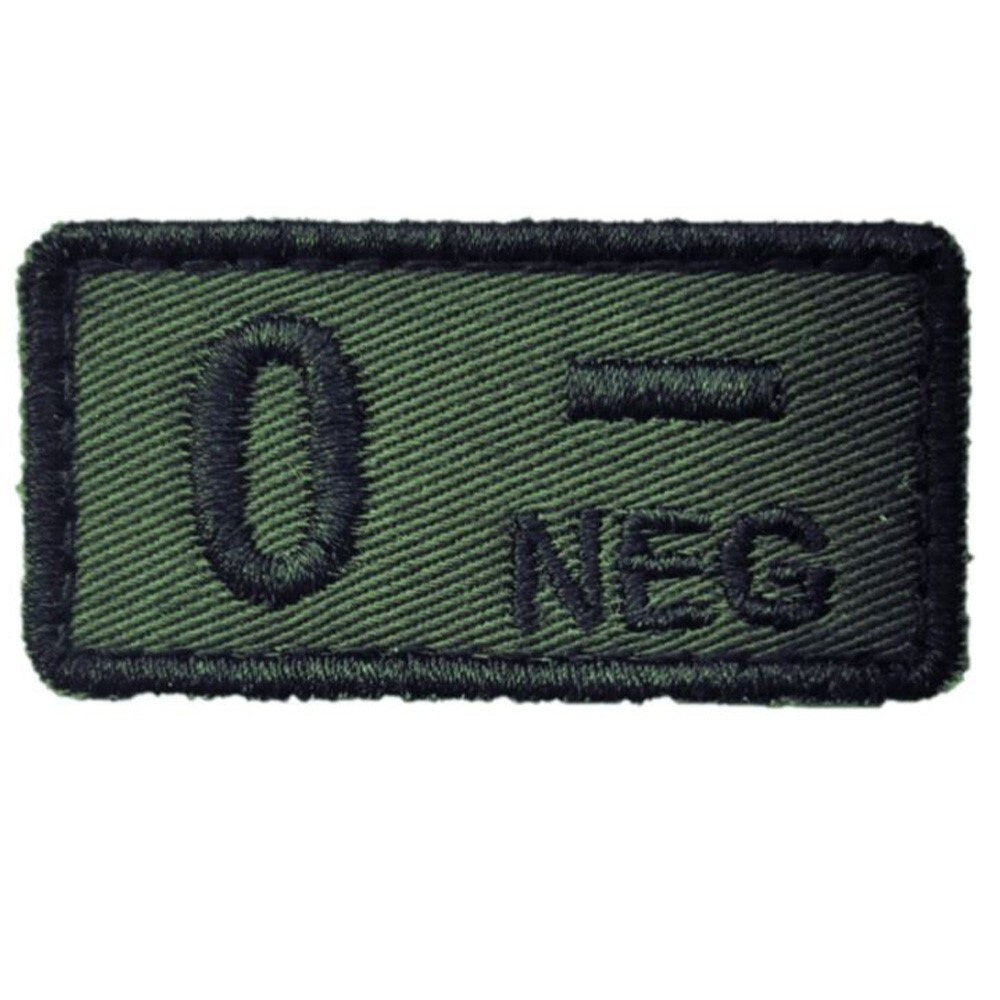 Emblemat Haasta grupa krwi 0 Rh- Olive