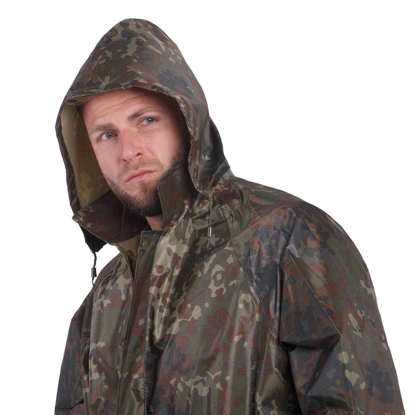 Komplet przeciwdeszczowy Mil-Tec kurtka + spodnie - Flecktarn