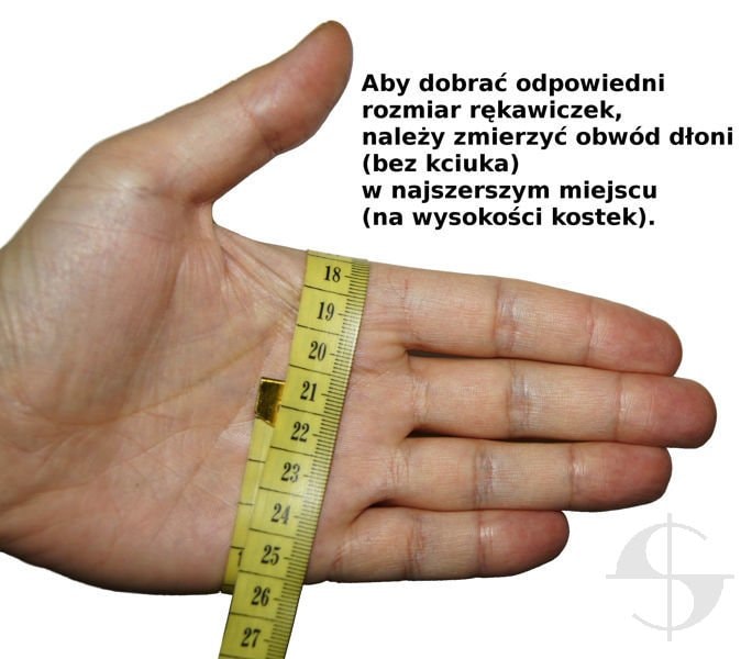 Rękawice wzór 543/MON - Białe