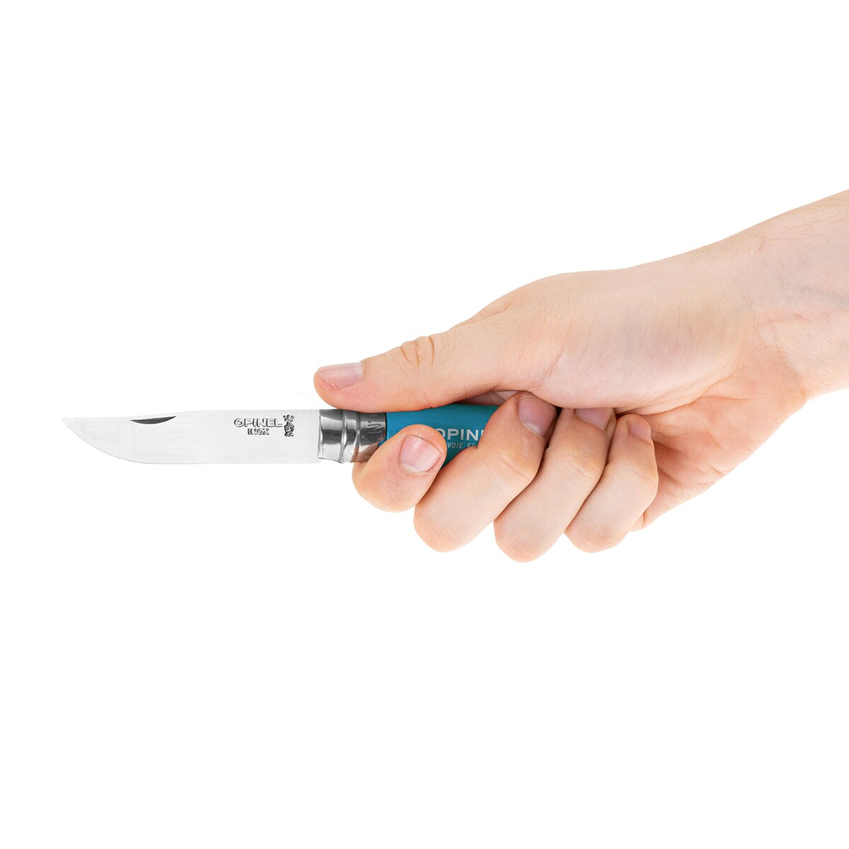 Nóż składany Opinel No.7 Colorama Inox - Cyan Blue