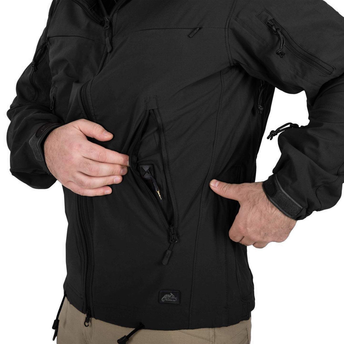 Kurtka Helikon Cougar Softshell Windblocker QSA HID - Black