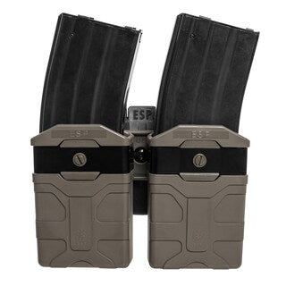 Podwójna ładownica obrotowa ESP z montażem UBC-08 na magazynki AR-15 - Olive Drab