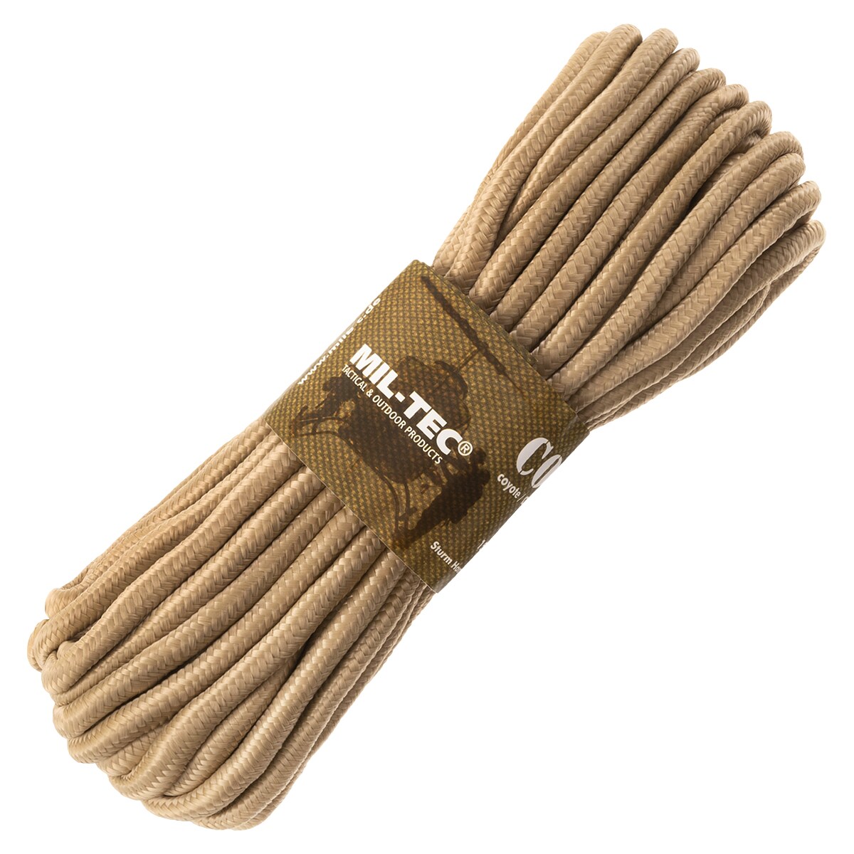 Linka Mil-Tec 9 mm x 15 m - Coyote Brown
