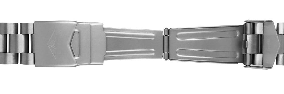 Bransoleta tytanowa Bauhaus 22 mm - Srebrna