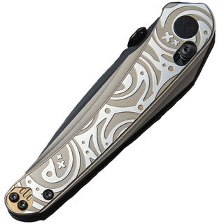 Nóż składany Bestech Knives Mothus - Black PVD/Bronze Titanium