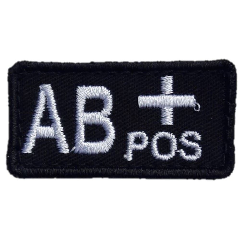 Emblemat Haasta grupa krwi AB Rh+ Black