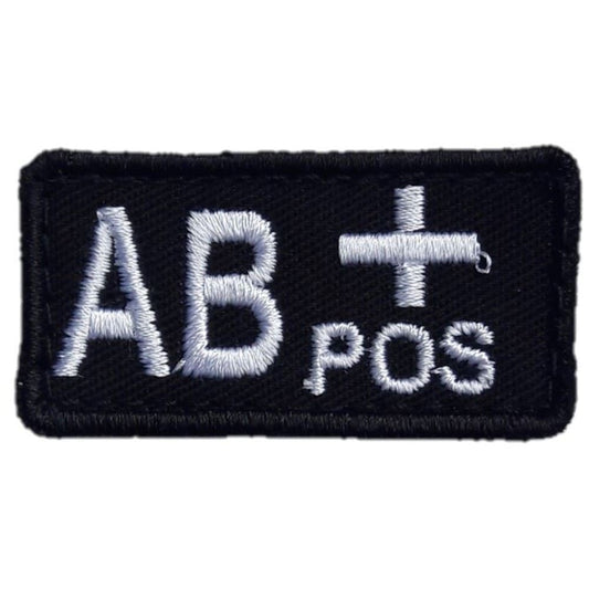 Emblemat Haasta grupa krwi AB Rh+ Black