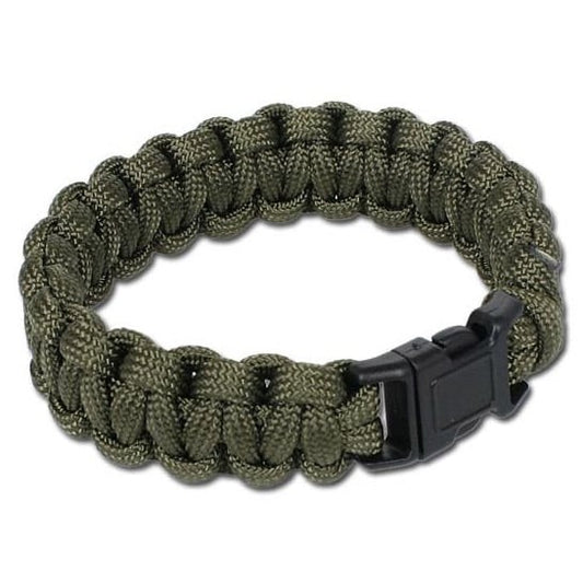 Bransoletka Paracord Mil-Tec klamra - Olive
