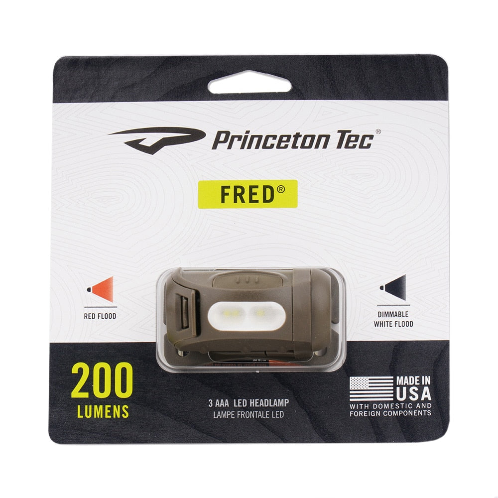 Latarka czołowa Princeton Tec Fred Olive Drab - 200 lumenów
