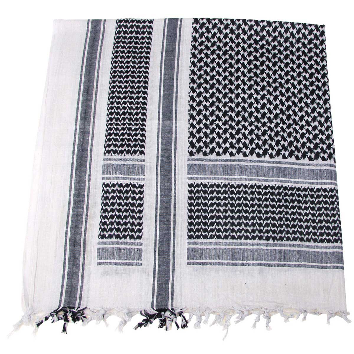 Arafatka chusta ochronna MFH Shemagh - Black/White