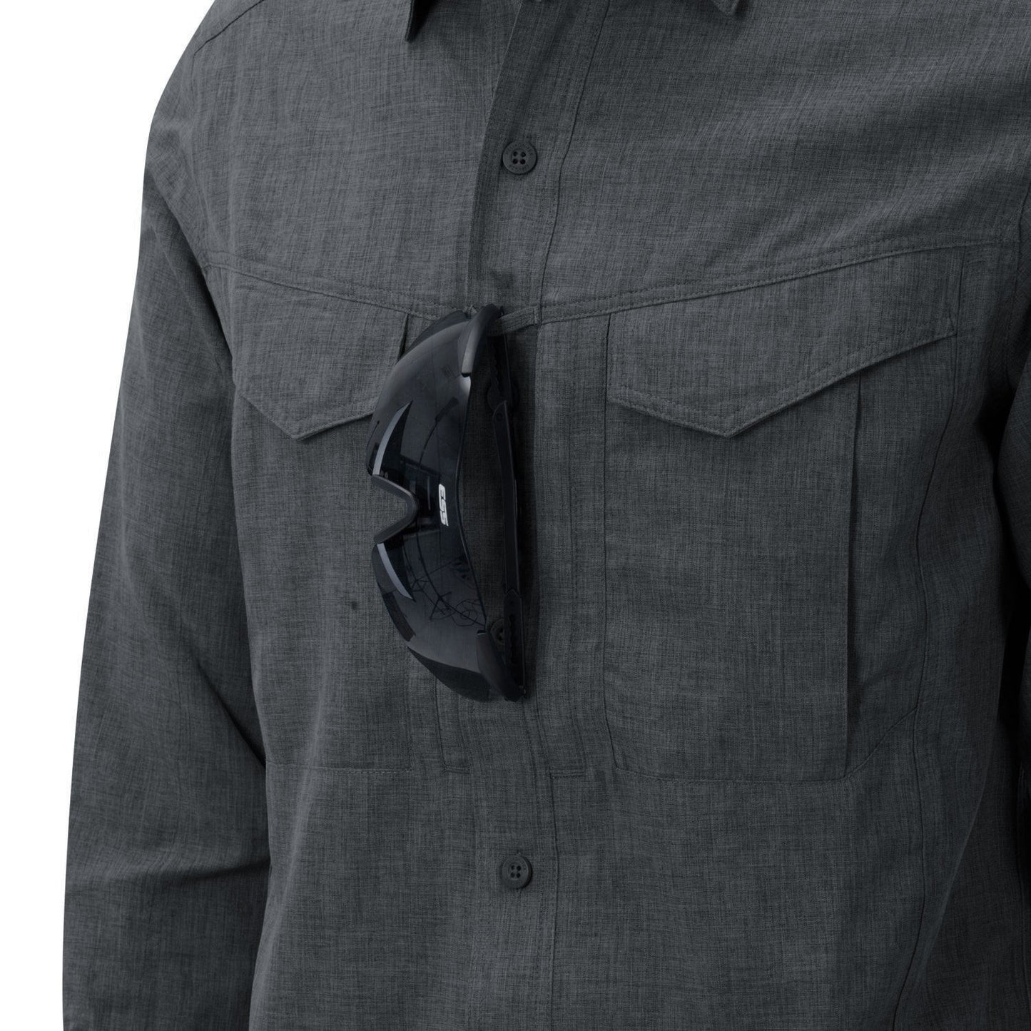 Koszula Helikon Defender Mk2 Gentleman - Black/Grey Melange