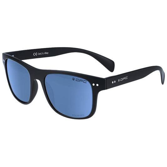 Okulary przeciwsłoneczne OPC Lifestyle J-Bay Matt Black Blue Revo z polaryzacją