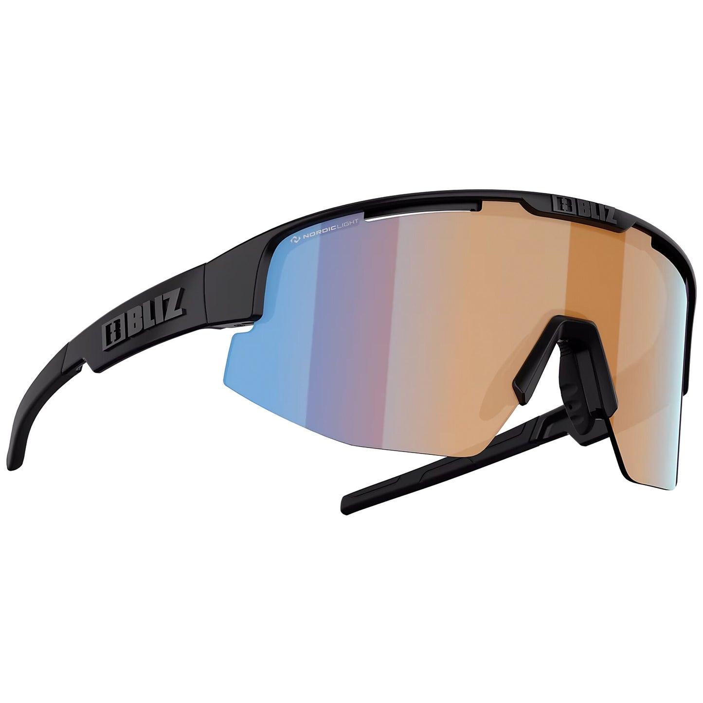 Okulary przeciwsłoneczne Bliz Matrix Nano Optics - Black/Coral Orange Blue
