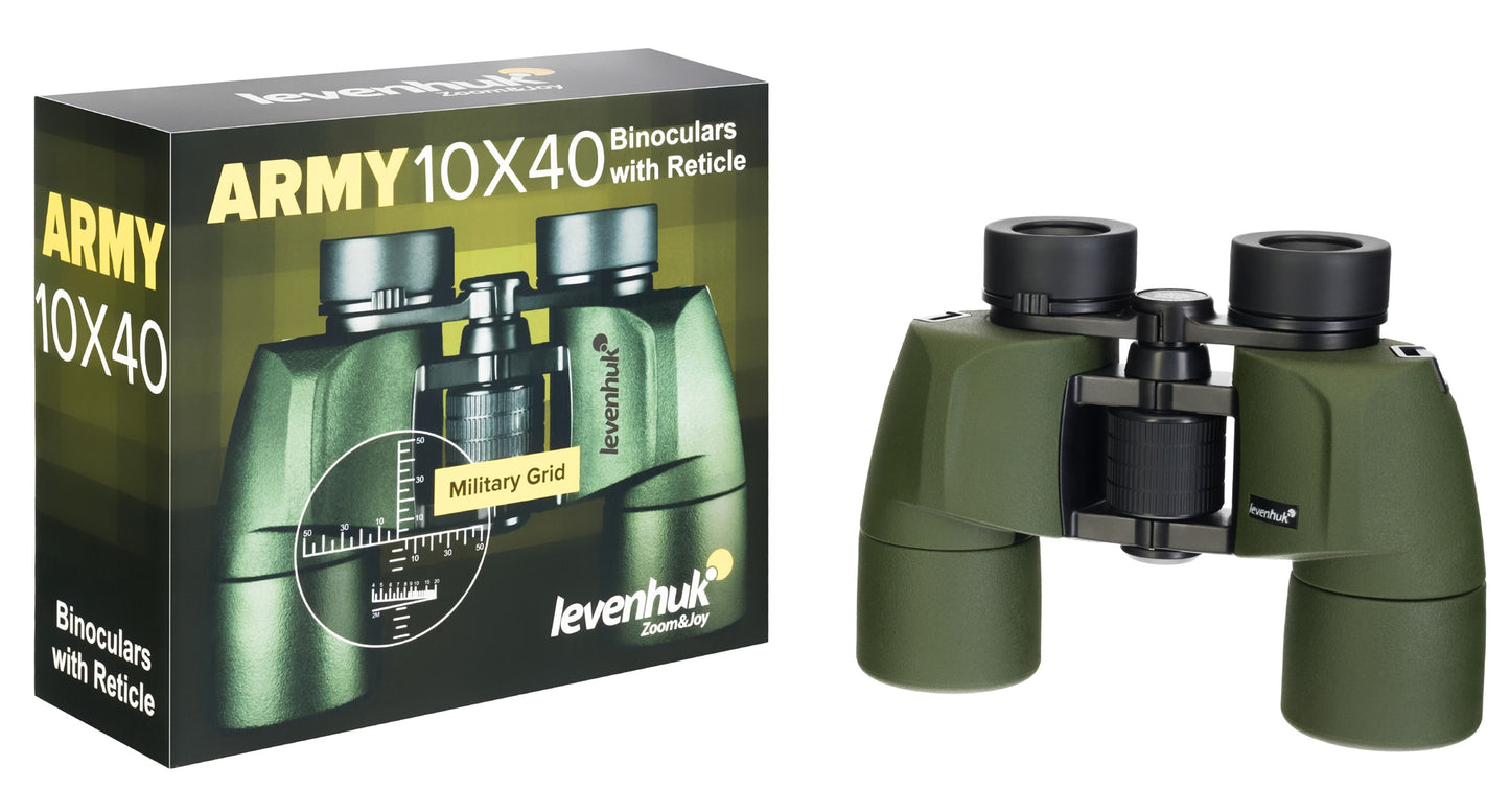 Lornetka Levenhuk Army 10x40 z siatką celowniczą