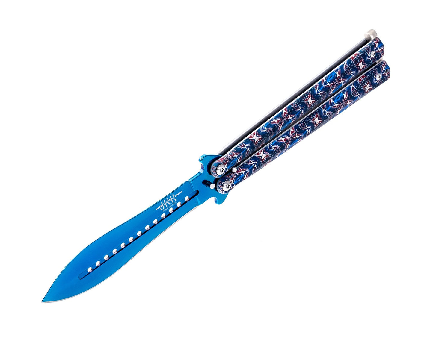 Nóż składany motylek Colour Damascus
