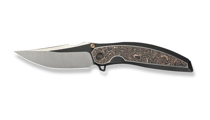Nóż składany WE Knife Quinseris - Black Titanium/Copper Foil