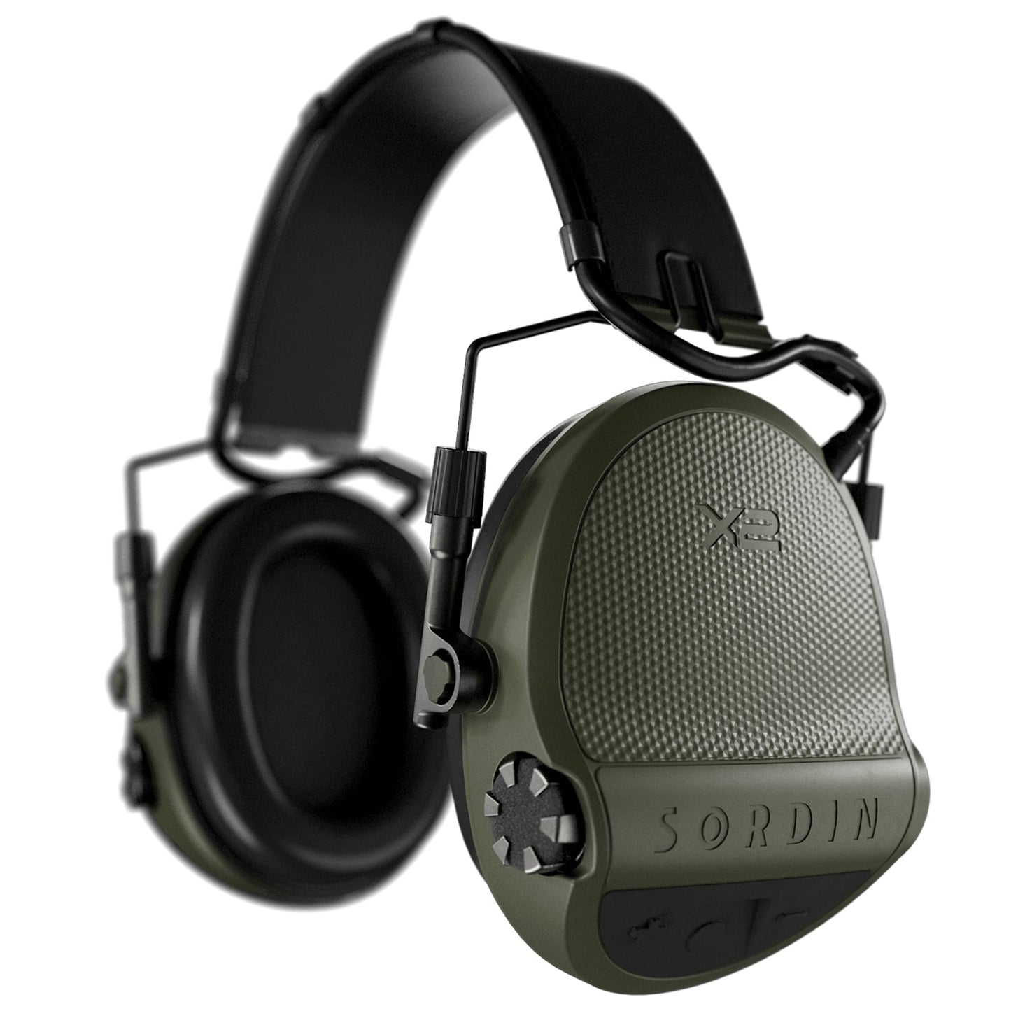 Ochronniki słuchu aktywne Sordin Supreme X2 Gel Headband - Green
