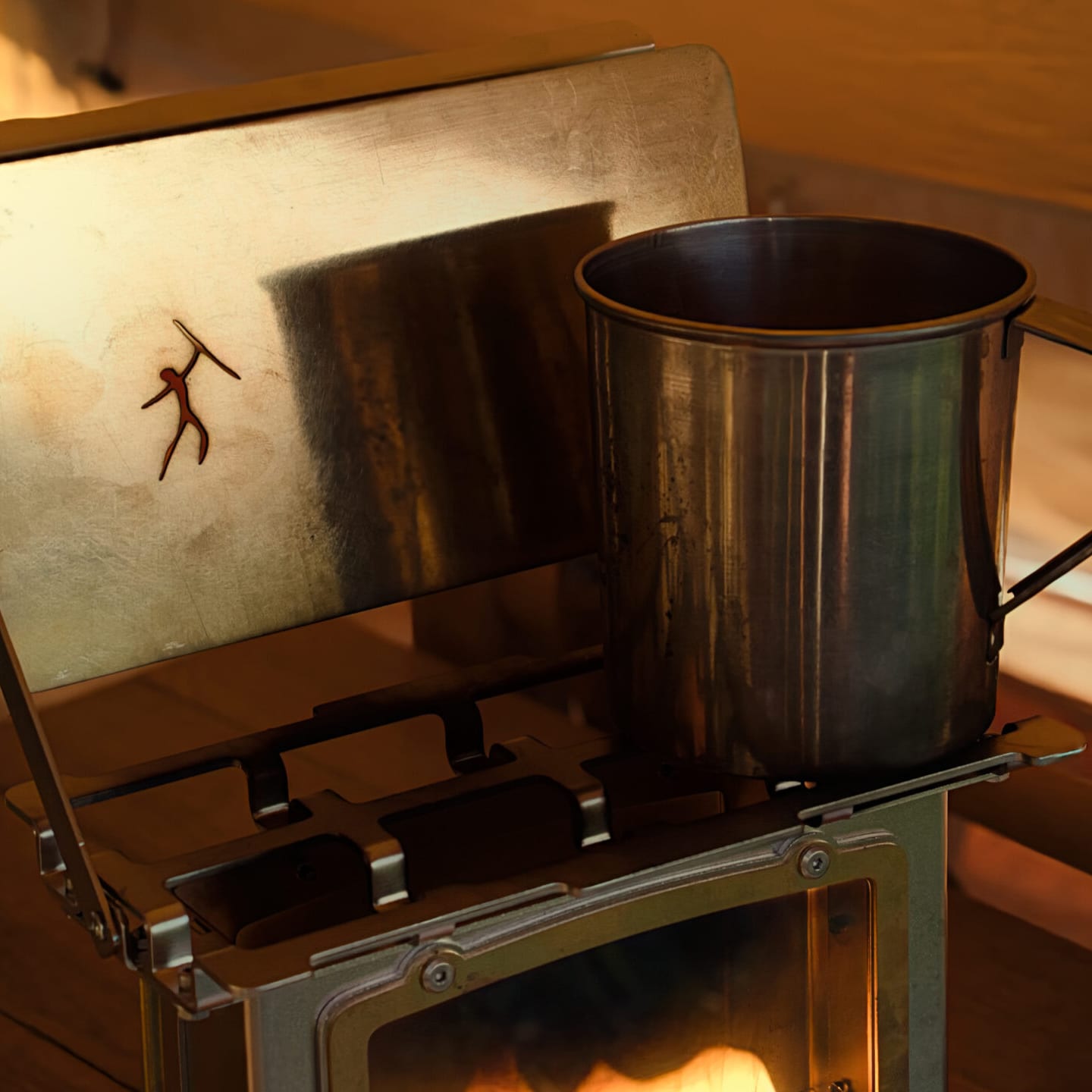 Lampa naftowa Bushmen Oil Outpost - Steel