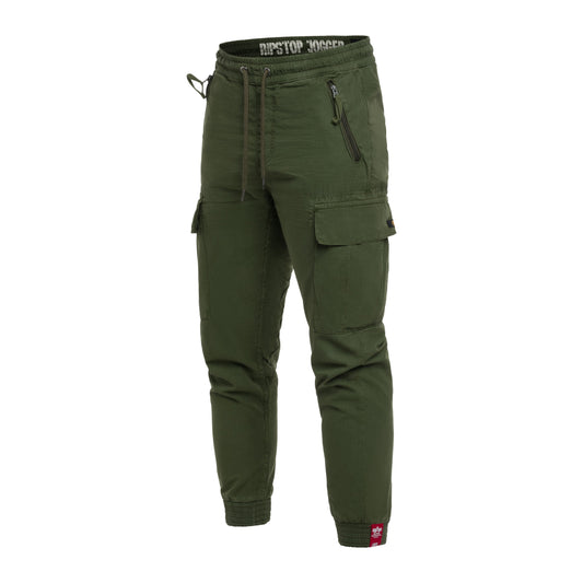 Spodnie Alpha Industries Rip-Stop Jogger - Dark Olive