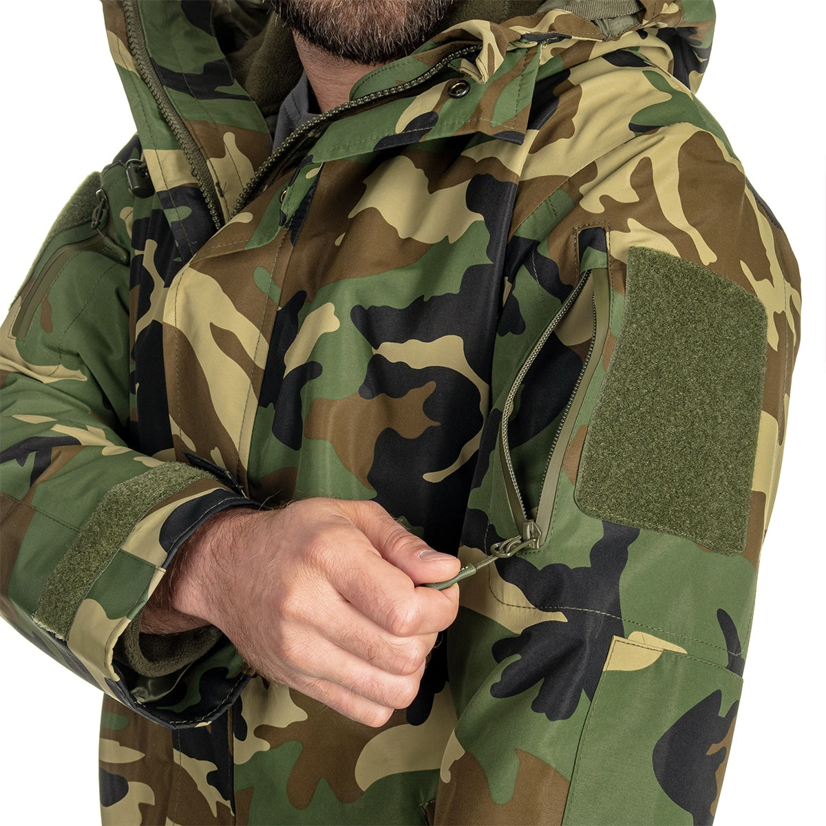 Kurtka Mil-Tec ECWCS Wet Weather Gen.II z podpinką Woodland