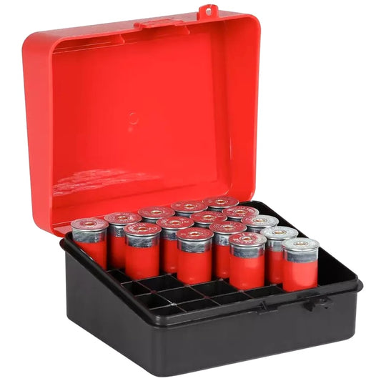 Pudełko amunicyjne Plano 12/16 Gauge 25 szt. - Red/Black