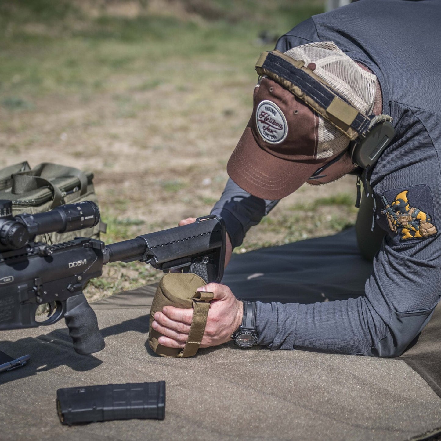 Worek strzelecki Helikon Accuracy Shooting Bag Roller Small - Coyote