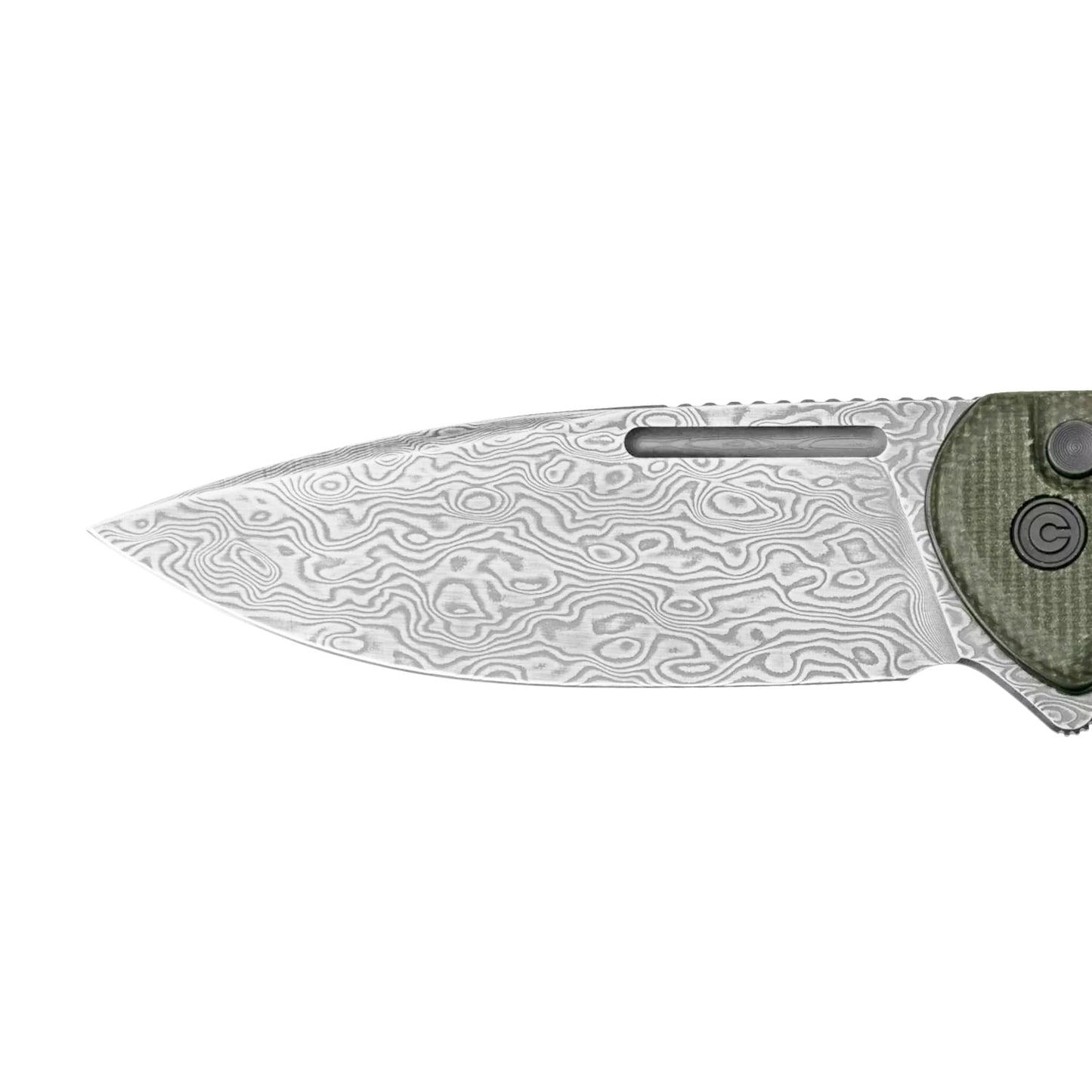 Nóż składany Civivi Conspirator Damascus - Dark Green